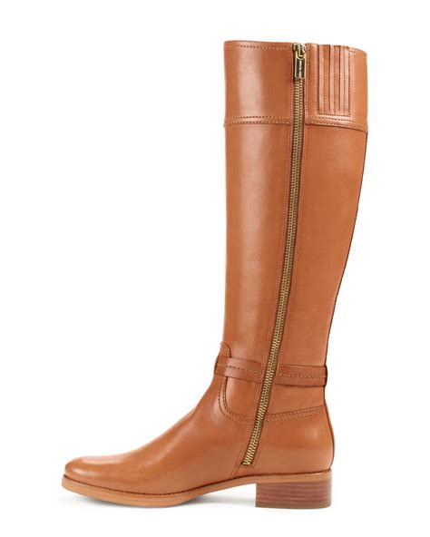 michael kors brown riding boots.